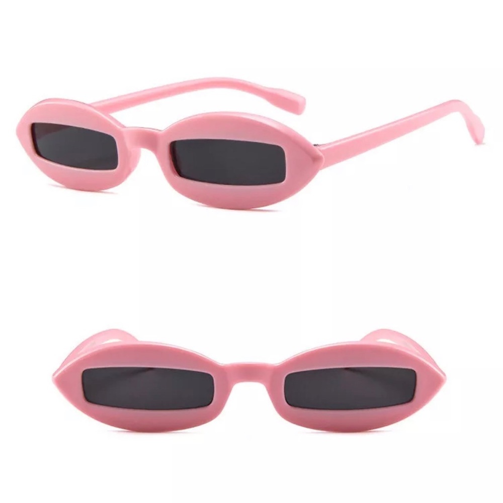 Pink Statement Sunglasses! Mod Futuristic Pink Angular Sunglasses, NWOT